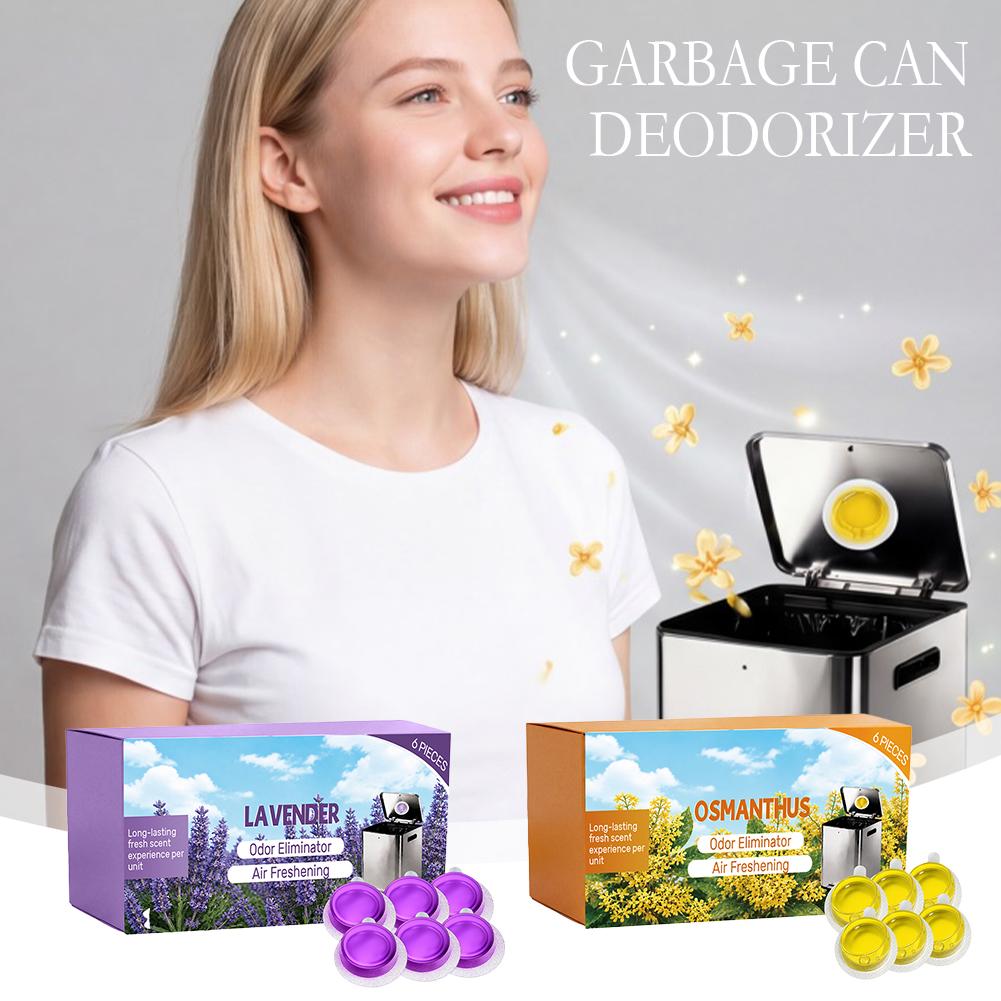 Gel Air Freshener - 6팩 쓰레기통 탈취제 라벤더/시트러스 향 스틱형