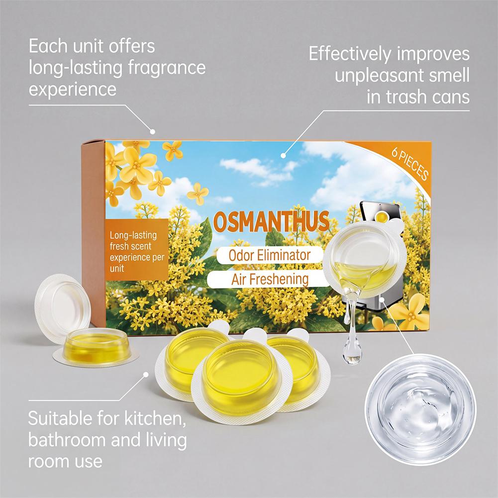 6팩 오스만투스 라벤더 향 방향제 젤, 쓰레기통용 효과 - Gel Air Freshener 리뷰 및 가격